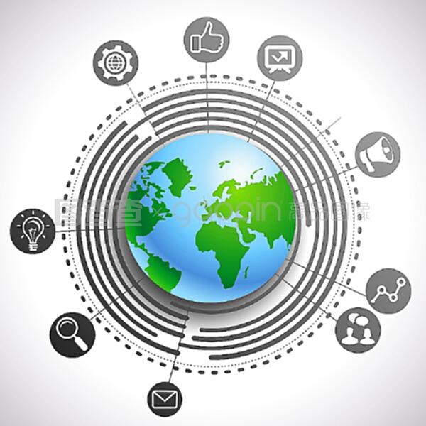 矢量互聯網營銷 連接全球的數字商業藍圖